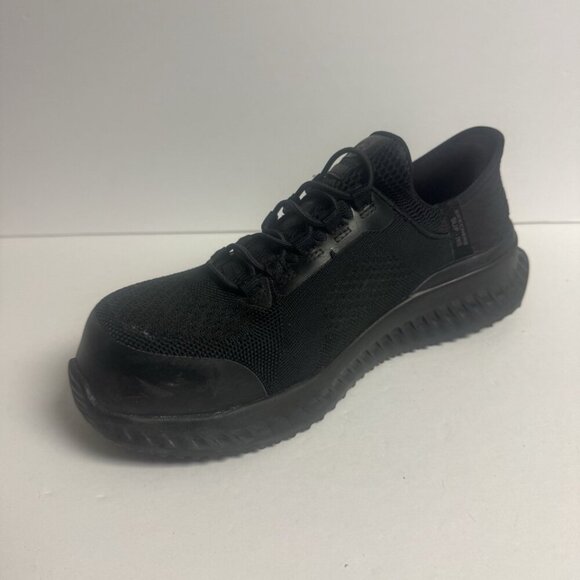 Skechers Mens Tilido Fletchit Sneaker Black Size 7.5 Wide